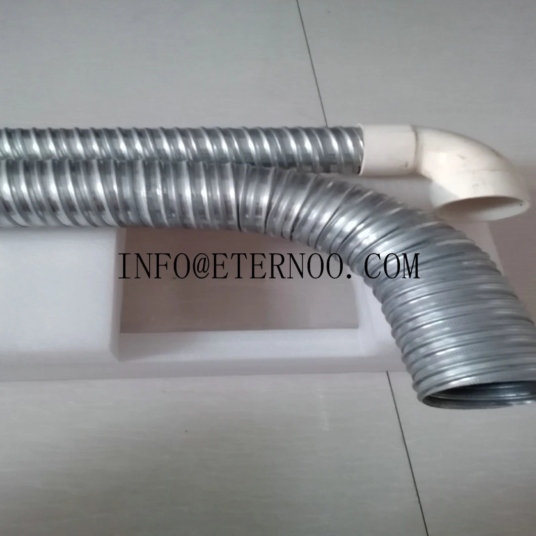 Prestressed Zinc Coating Spiral Corrugated Flat Duct