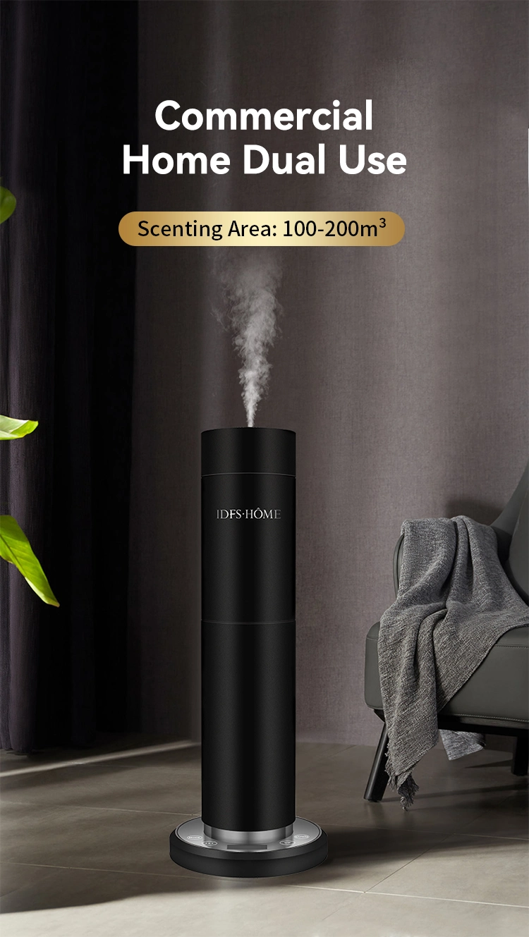 High-End Cylindrical Shape Floor-Standing Mute Essential Oil Air Aromatherapy Diffuser